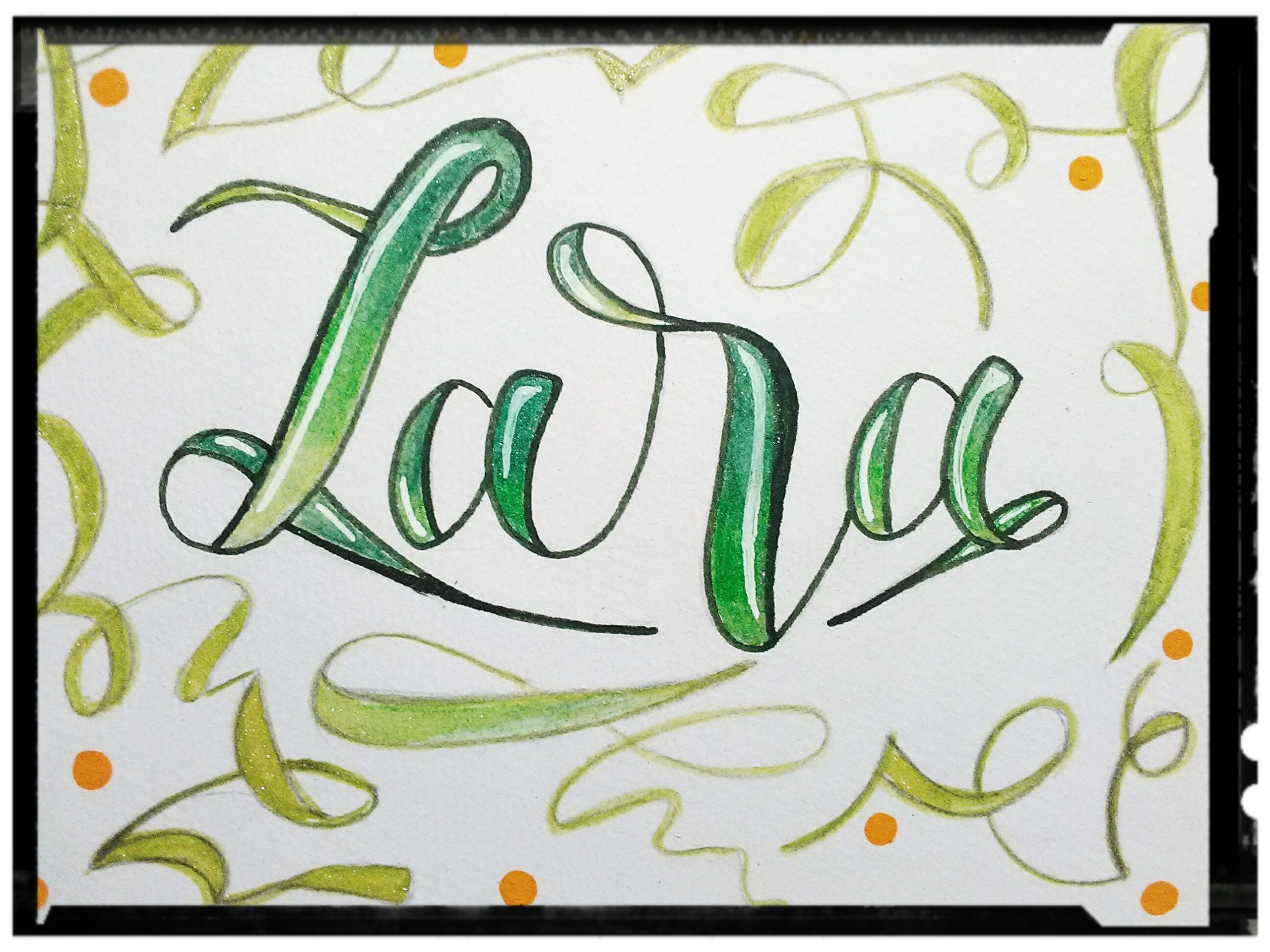 Lara lettering y caligrafía